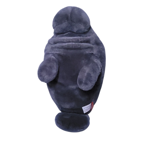 Wild Republic Plush Manatee Sea Cow 15" Gray Fuzzy Stuffed Marine Ocean Animal - Picture 2 of 8